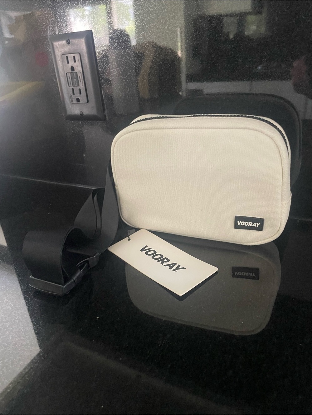 White Crossbody or Belt Bag by Vooray